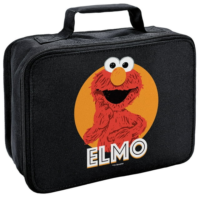 Sesame Street Elmo Scribble Insulated Soft Sided Lunch Box - Reusable