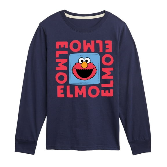 Sesame Street - Elmo Square - Toddler and Youth Long Sleeve T-Shirt