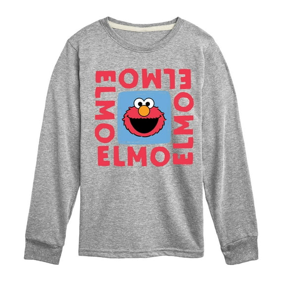 Sesame Street - Elmo Square - Toddler and Youth Long Sleeve T-Shirt