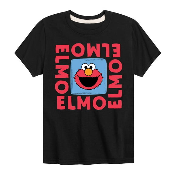 Sesame Street - Elmo Square - Toddler and Youth Short Sleeve Graphic T-Shirt
