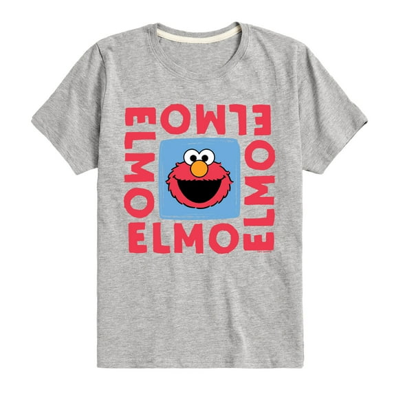 Sesame Street - Elmo Square - Toddler and Youth Short Sleeve Graphic T-Shirt