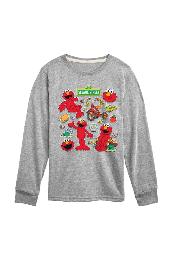 - Elmo Sticker Sheet - Toddler and Youth Long Sleeve T-Shirt