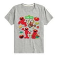 thumbnail image 1 of Sesame Street - Elmo Sticker Sheet - Toddler and Youth Short Sleeve Graphic T-Shirt, 1 of 5