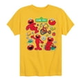 thumbnail image 1 of Sesame Street - Elmo Sticker Sheet - Toddler and Youth Short Sleeve Graphic T-Shirt, 1 of 5