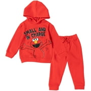 Sesame Street Elmo Toddler Boys Fleece Pullover Hoodie and Pants Outfit Set Infant to Toddler