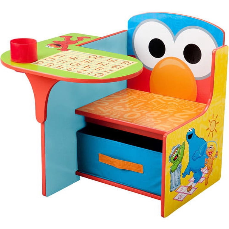 引き出し4杯付き＊ダイニングテーブル＊ELMO DINING TABLE＊エルモ Sesame Street Elmo Toddler Desk Chair with Storage - Walmart.com