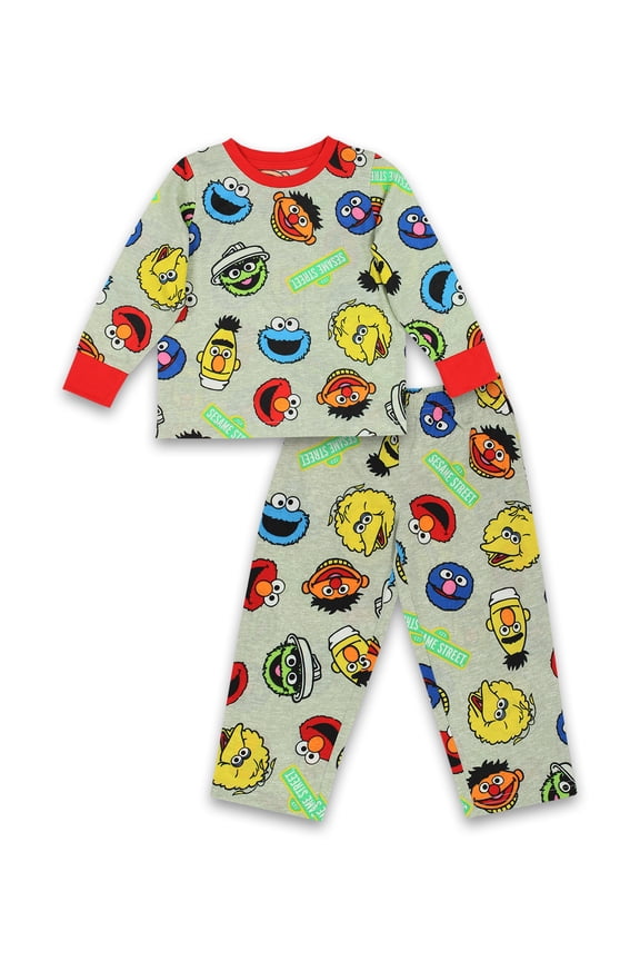 Elmo Toddler Unisex Long Sleeve 2-Piece Pajamas Set TS21087SS