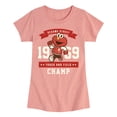 thumbnail image 1 of Sesame Street - Elmo Track And Field Champ - Girls Fitted Short Sleeve Graphic T-Shirt, 1 of 4