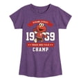 thumbnail image 1 of Sesame Street - Elmo Track And Field Champ - Girls Fitted Short Sleeve Graphic T-Shirt, 1 of 4