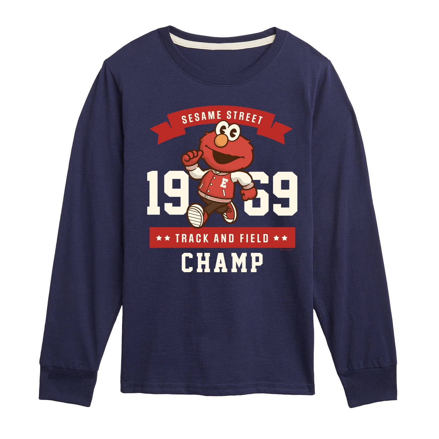 Sesame Street - Elmo Track and Field Champ - Toddler and Youth Long Sleeve T-Shirt