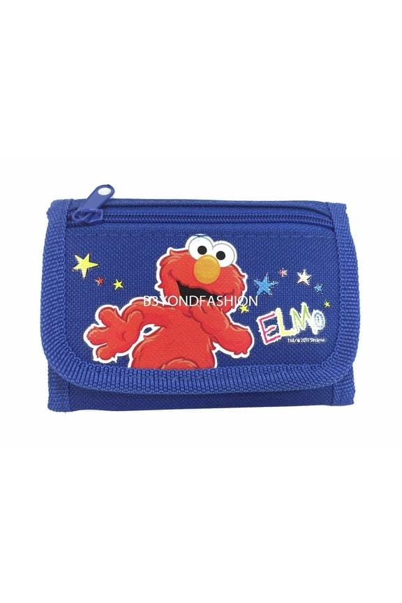 Sesame Street Elmo Tri-fold Canvas Wallet