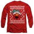 thumbnail image 1 of Sesame Street Elmo Ugly Christmas Unisex Adult Long-Sleeve T Shirt, 1 of 2