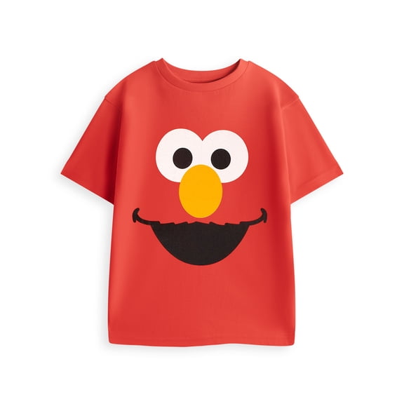 Sesame Street Elmo Unisex Kids Red Short Sleeved T-Shirt | 2-3 Years | Made by Vanilla Underground
