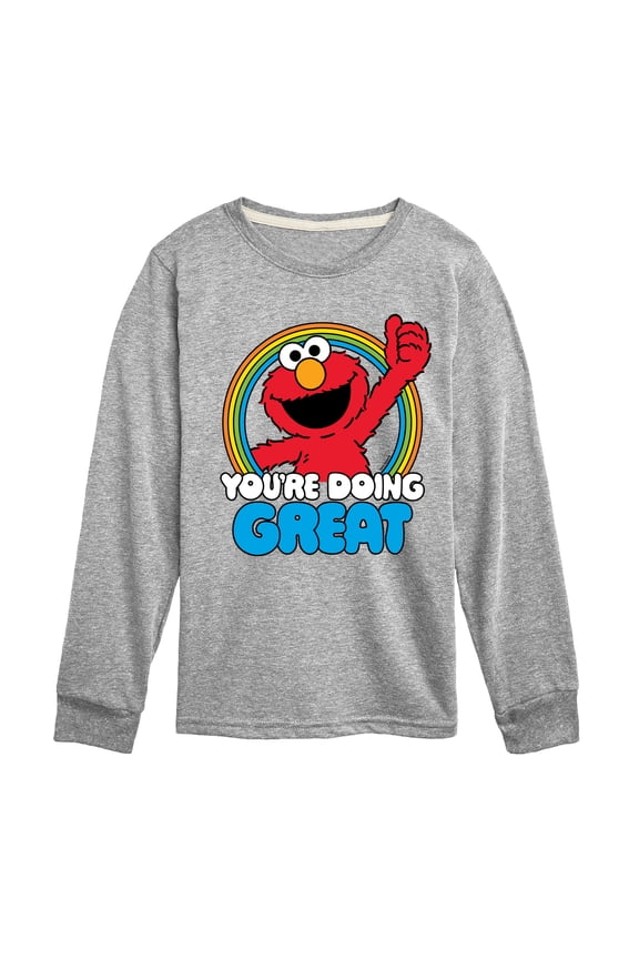 - Elmo Youre Doing Great - Toddler and Youth Long Sleeve T-Shirt