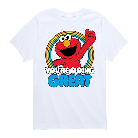 Sesame Street - Elmo Youre Doing Great - Toddler and Youth Short Sleeve Graphic T-Shirt