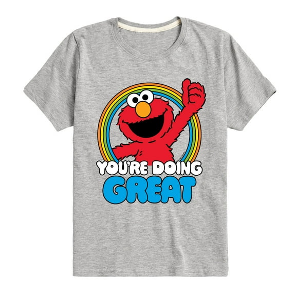 Sesame Street - Elmo Youre Doing Great - Toddler and Youth Short Sleeve Graphic T-Shirt