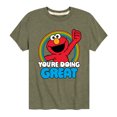 thumbnail image 1 of Sesame Street - Elmo Youre Doing Great - Toddler and Youth Short Sleeve Graphic T-Shirt, 1 of 5