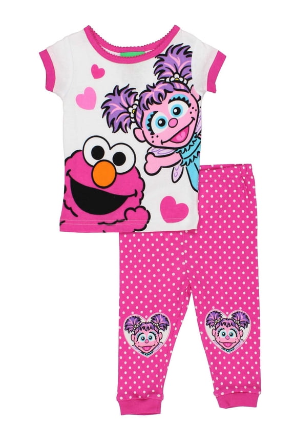 Elmo and Abby Cadabby Baby Girls Pajamas 21SS217VSL