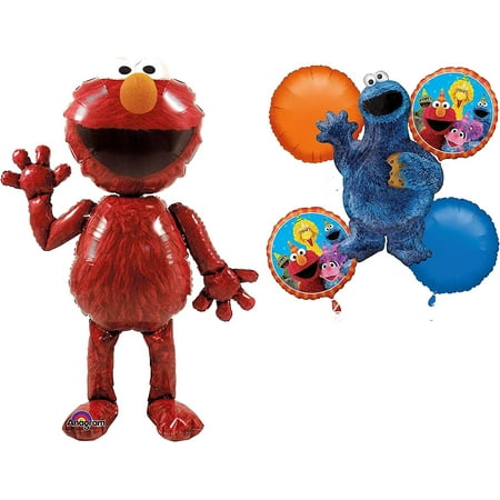 Sesame Street Elmo and Cookie Monster Balloon Bundle