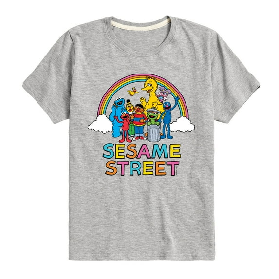 Sesame Street - Elmo and Friends - Toddler and Youth Short Sleeve Graphic T-Shirt