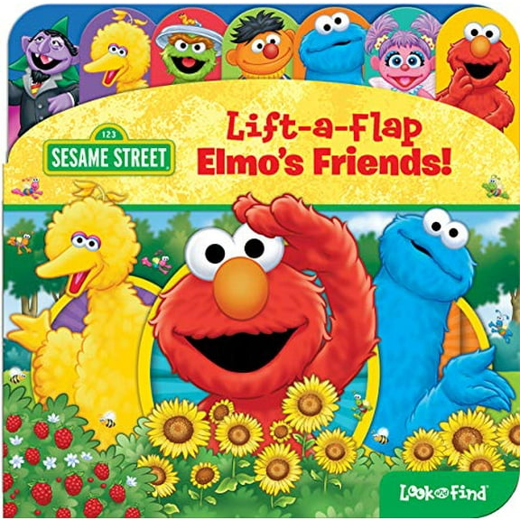 Pre-Owned Sesame Street: Elmo's Friends! Lift-A-Flap Look and Find (Board book) 1503755665 9781503755666