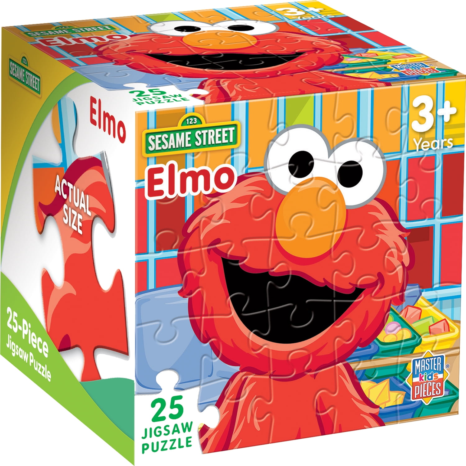 Sesame Street - Elmo's Fun Day 25-Piece Puzzle, Great for Kids 3+