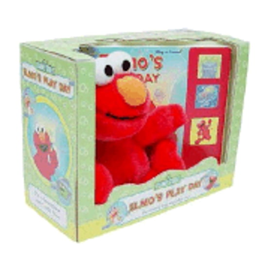 Pre-Owned Sesame Street Elmo's Play Day Plush & Sound Book Set