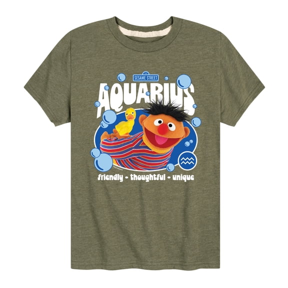 Sesame Street - Ernie Aquarius - Toddler and Youth Short Sleeve Graphic T-Shirt