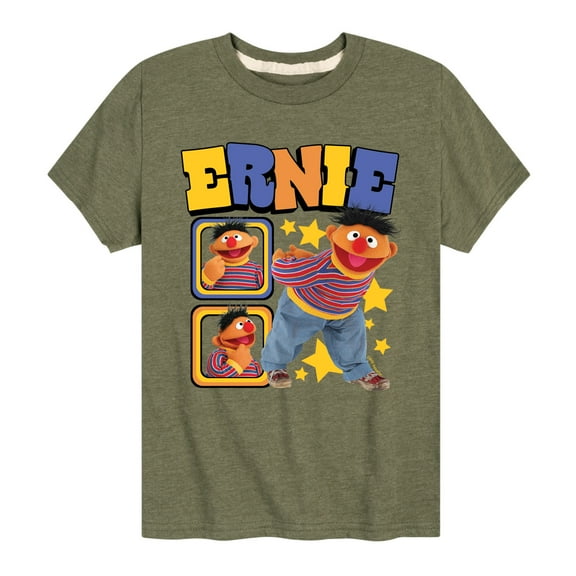 Sesame Street - Ernie Photoreal - Toddler and Youth Short Sleeve Graphic T-Shirt