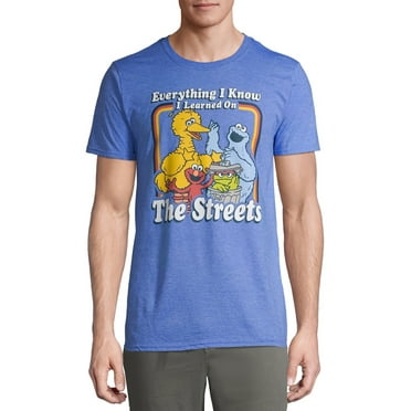 Sesame Street Everything I Know Men's and Big Men's Graphic T-shirt