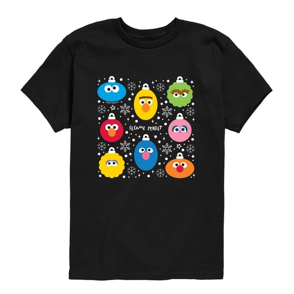 Sesame Street - Face Ornaments - Toddler Boys Short Sleeve Graphic T-Shirt