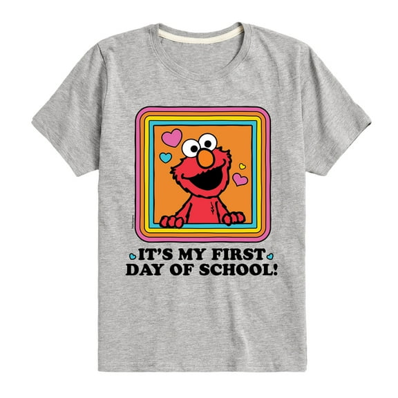 Sesame Street - First Day Of School - Toddler and Youth Short Sleeve Graphic T-Shirt