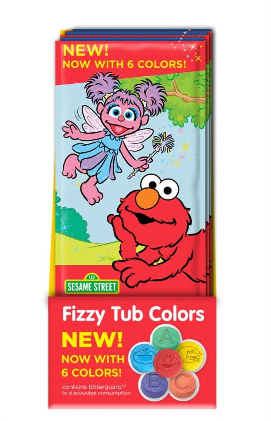 Sesame Street Fizzy Tub Color Tablets Assorted Bathwater Colors