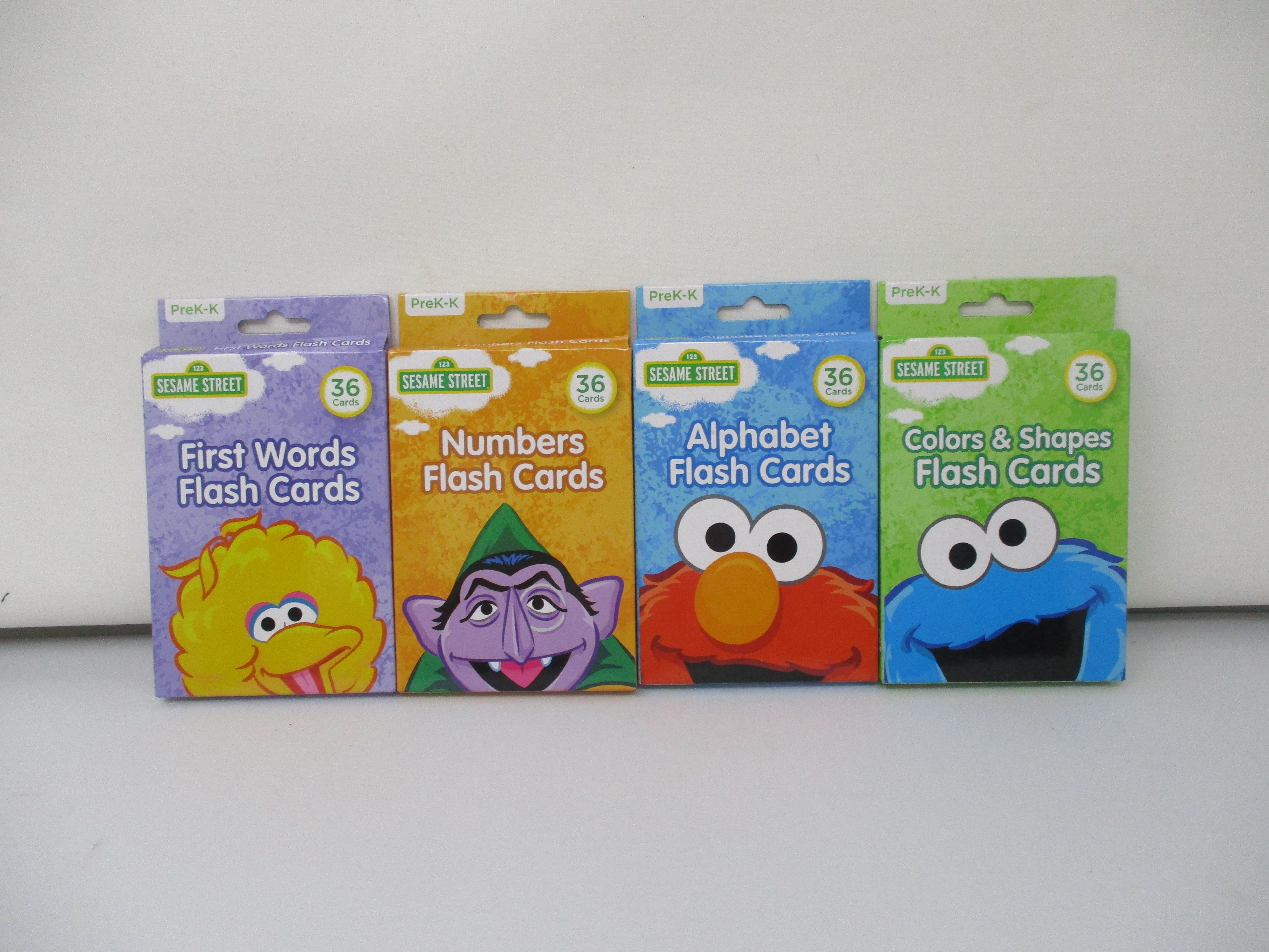 Sesame Street Flash Cards PreK-K 4 pack - Walmart.com