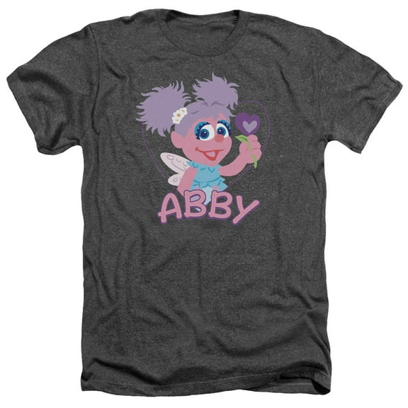 Sesame Street - Flat Abby - Heather Short Sleeve Shirt - Medium