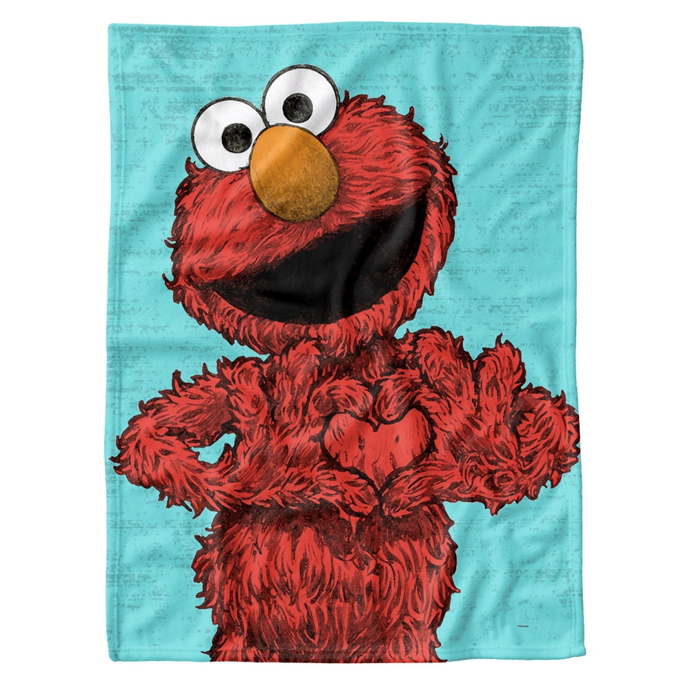 Sesame Street Fleece Baby Blanket 30 x40 Elmo Painted Unisex for Girls Boys Infants Toddlers Walmart