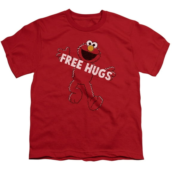 Sesame Street - Free Hugs - Youth Short Sleeve Shirt - Large