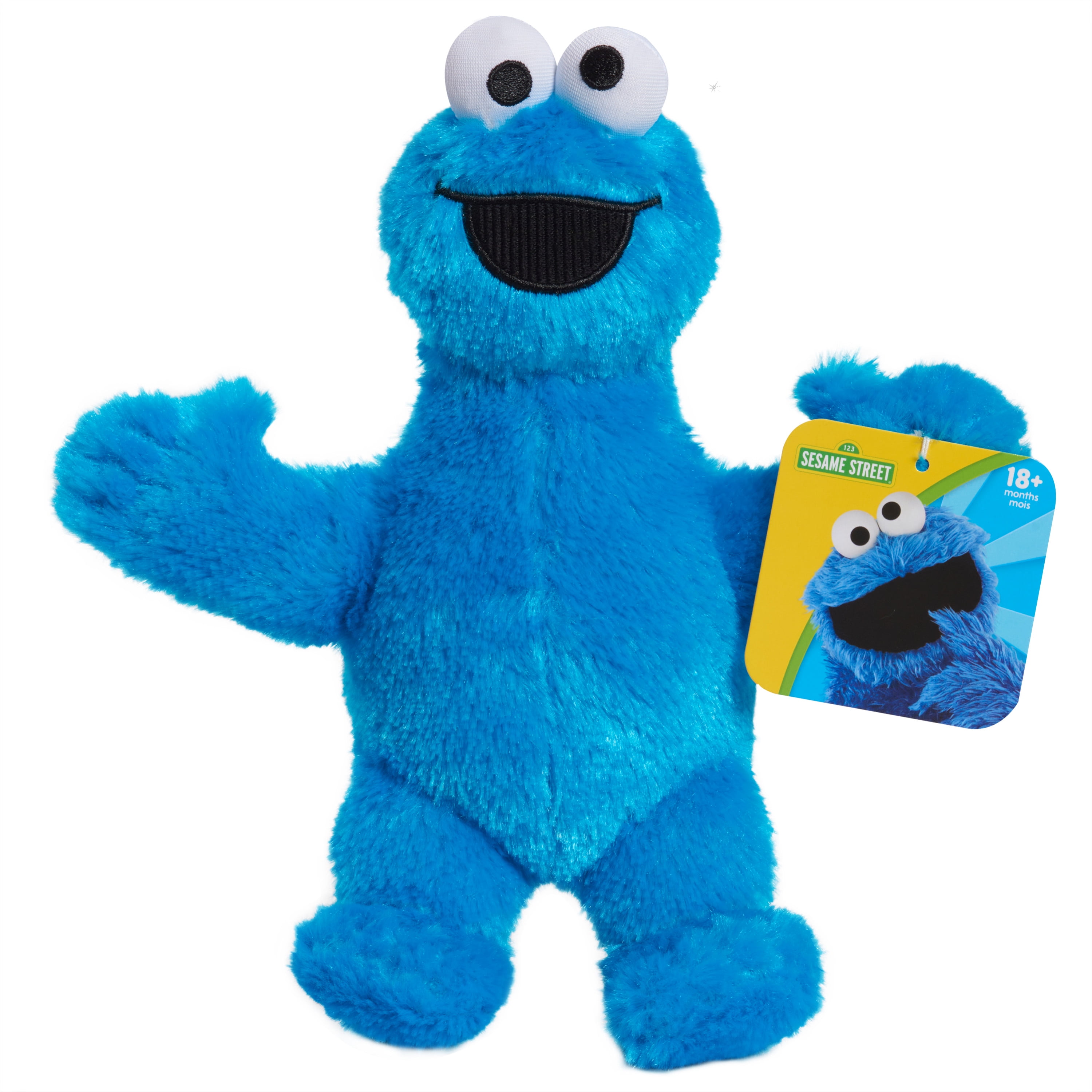 Sesame Street Friends 8-Inch Cookie Monster Sustainable Plush Stuffed Animal, Kids Toys for Ages 18 Month, Size: 8.5 inches; 3.5 inches; 9.25 Inches