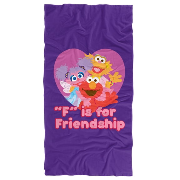 Sesame Street Friendship Officially Licensed Beach Towel 30' X 60'