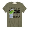 thumbnail image 1 of Sesame Street - Frowning Makes Me Happy - Toddler and Youth Short Sleeve Graphic T-Shirt, 1 of 5
