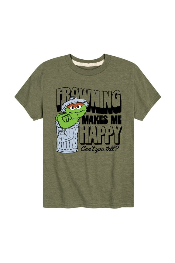 - Frowning Makes Me Happy - Toddler and Youth Short Sleeve Graphic T-Shirt