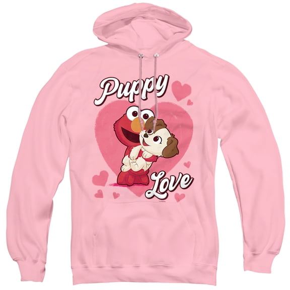 Sesame Street Furry Friends Forever Puppy Love Unisex Adult Pull-Over Hoodie, Puppy Love, X-Large