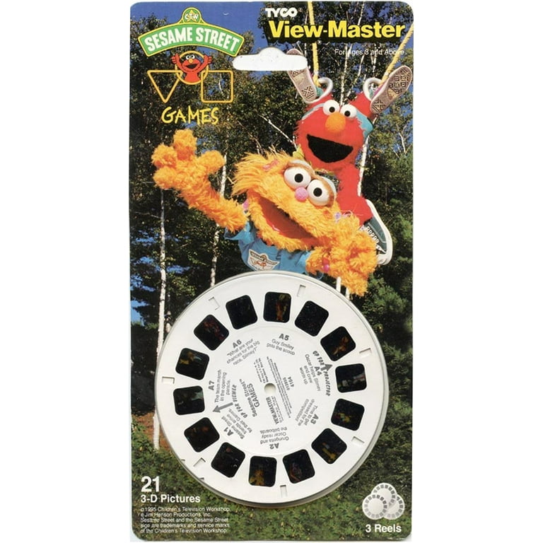 Sesame Street - GAMES - Classic ViewMaster - 3 reels with 21 3D images