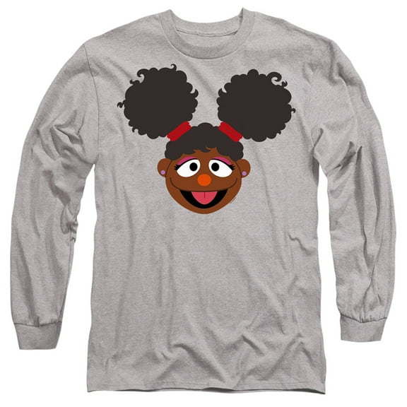 Sesame Street Gabrielle Face Unisex Adult Long-Sleeve T Shirt (3X-Large) Gabrielle Face