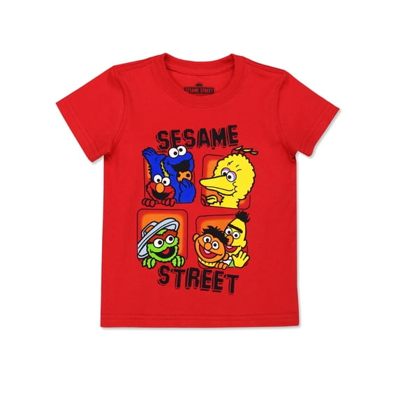 Sesame Street Gang Baby Toddler Boy's Girl's Short Sleeve T-Shirt Tee BSGC405