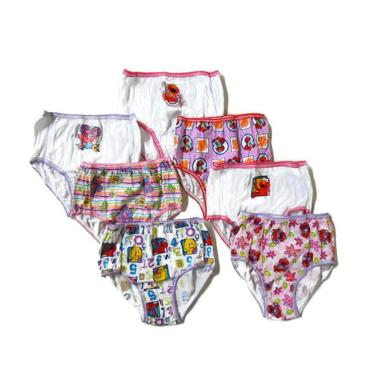 Sesame Street Girls' Elmo Toddler 7 Pack Panty