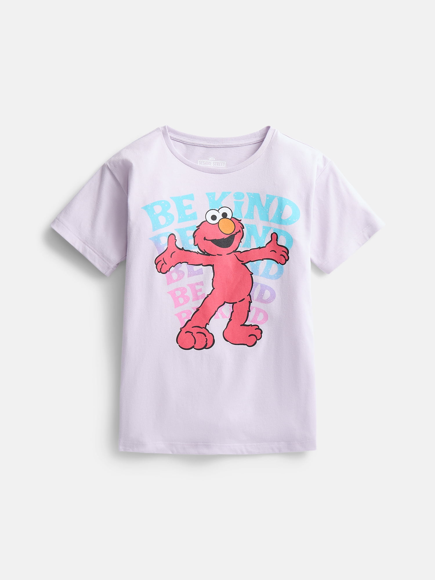 Sesame Street Girls' Elmo Graphic Tee with Short Sleeves, Sizes 4-16