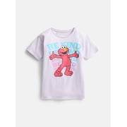 Sesame Street Girls' Elmo Graphic Tee with Short Sleeves, Sizes 4-16