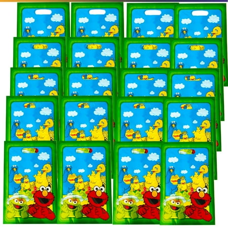 Sesame Street Goodie Bag Candy Treat Birthday Gift Bags Party Favors Handles Snack Supplies
