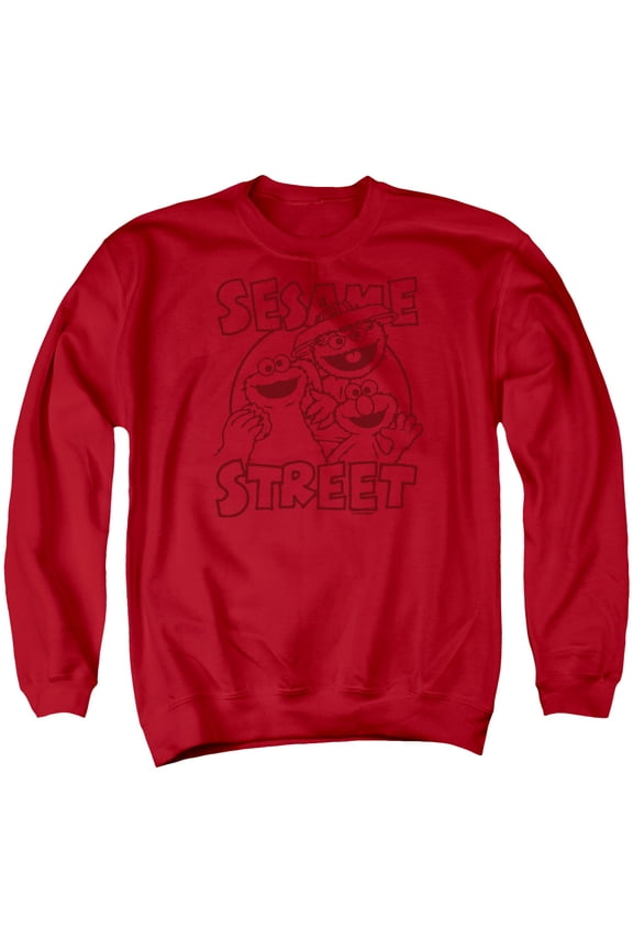 Sesame Street - Group Crunch - Crewneck Sweatshirt - Large